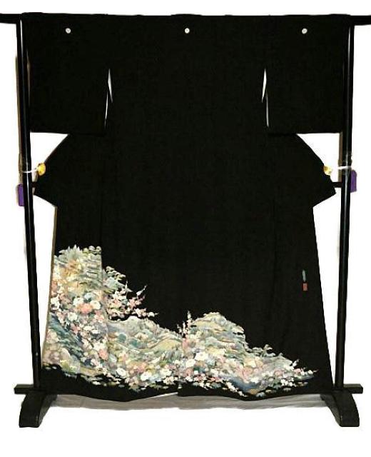 黒留袖 最高峰 本場加賀友禅作家 佐藤潤 弘前城 風景 花柄 比翼付 身丈159cm 裄64cm クリーニング済 T3614 < 女性ファッション 黒留袖 最高峰 本場加賀友禅作家 佐藤潤 弘前城 風景 花柄 比翼付 身丈159cm 裄64cm クリーニング済 T3614 < 女性ファッションの