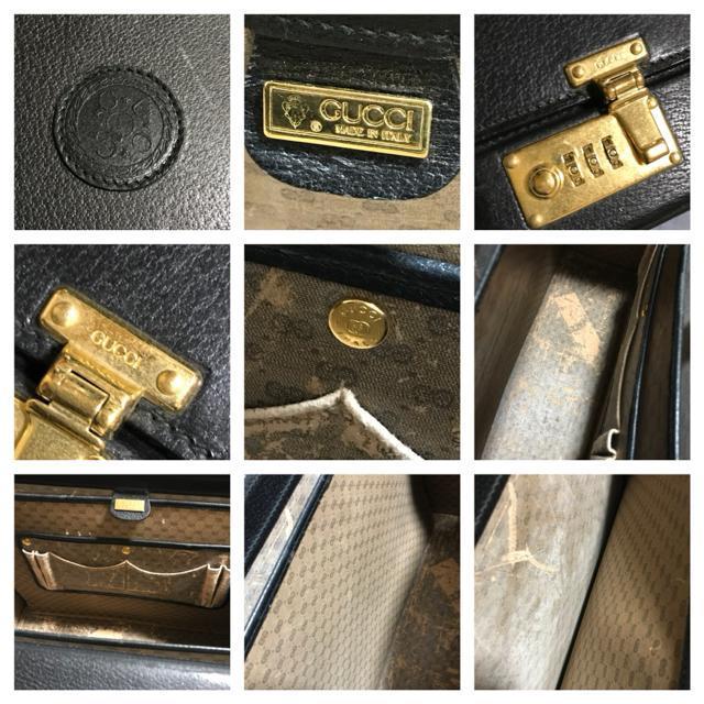 スーパーレア オールドグッチ パイロットケース トランク ブラックレザー < ブランド スーパーレア オールドグッチ パイロットケース トランク ブラックレザー < ブランドの