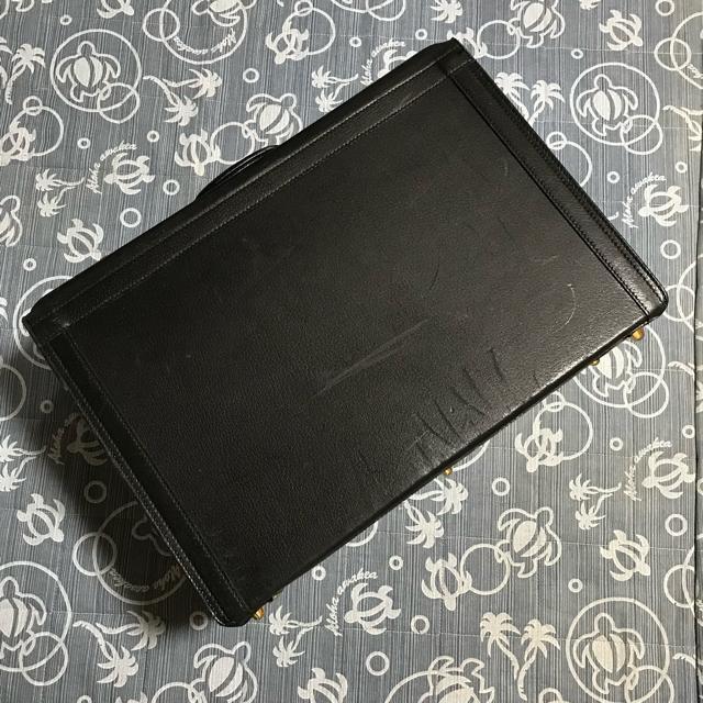 スーパーレア オールドグッチ パイロットケース トランク ブラックレザー < ブランド スーパーレア オールドグッチ パイロットケース トランク ブラックレザー < ブランドの