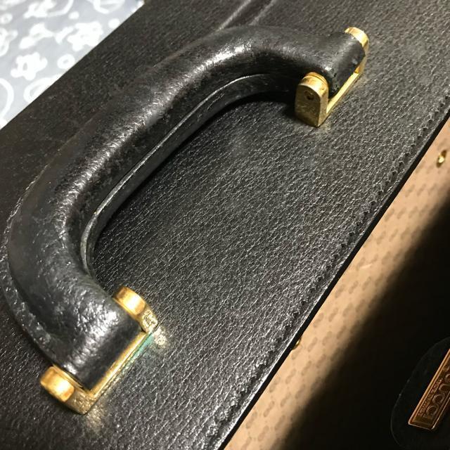 スーパーレア オールドグッチ パイロットケース トランク ブラックレザー < ブランド スーパーレア オールドグッチ パイロットケース トランク ブラックレザー < ブランドの