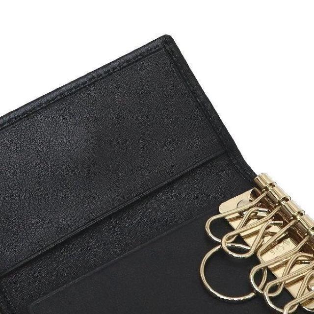 ◆ 本物 美品 ◆ GUCCI グッチ 6連キーケース レザー ブラック 黒 グッチシマ GG キーケース 箱 人気 138093 < ブランド ◆ 本物 美品 ◆ GUCCI グッチ 6連キーケース レザー ブラック 黒 グッチシマ GG キーケース 箱 人気 138093 < ブランドの