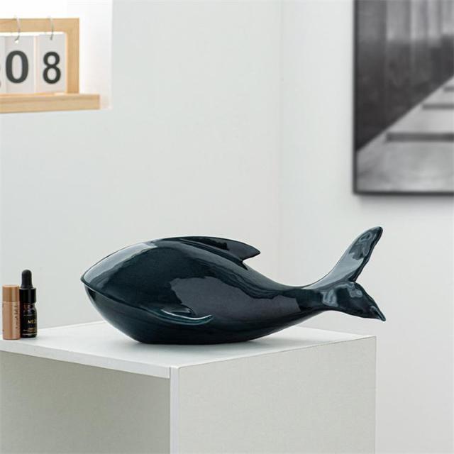 陶器製 手作り シロナガスクジラ Lサイズ 置物 リアル海洋生物デザイン オブジェ < インテリア/ライフ 陶器製 手作り シロナガスクジラ Lサイズ 置物 リアル海洋生物デザイン オブジェ < インテリア/ライフの