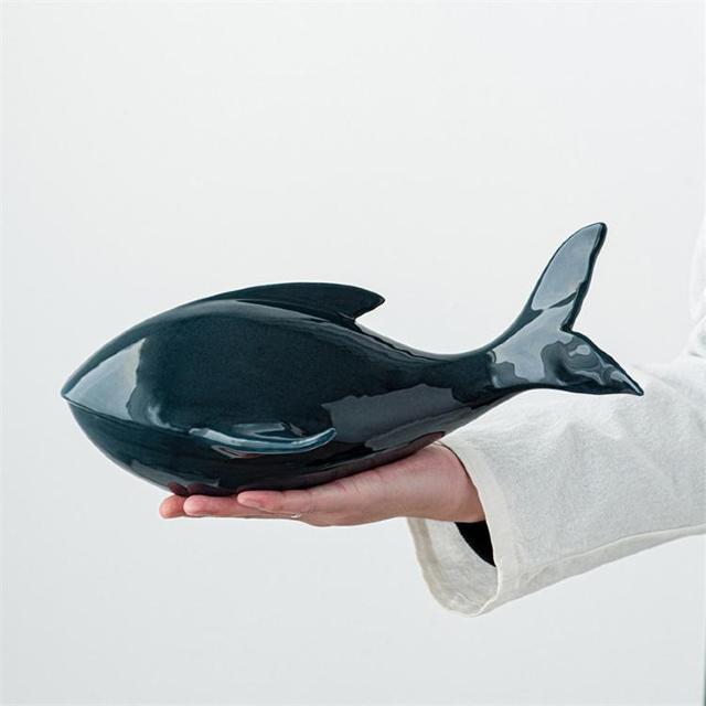 陶器製 手作り シロナガスクジラ Lサイズ 置物 リアル海洋生物デザイン オブジェ < インテリア/ライフ 陶器製 手作り シロナガスクジラ Lサイズ 置物 リアル海洋生物デザイン オブジェ < インテリア/ライフの