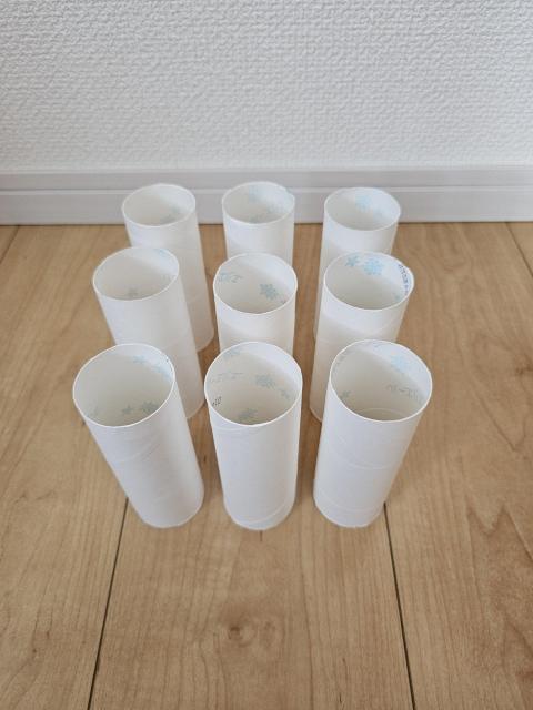 トイレットペーパーの芯(白×9本) < インテリア/ライフ トイレットペーパーの芯(白×9本) < インテリア/ライフの