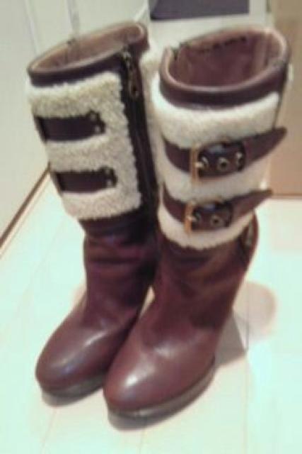 BURBERRY BLUE LABEL★ファー付きブーツ★新品・未使用! < ブランド  BURBERRY BLUE LABEL★ファー付きブーツ★新品・未使用! < ブランドの