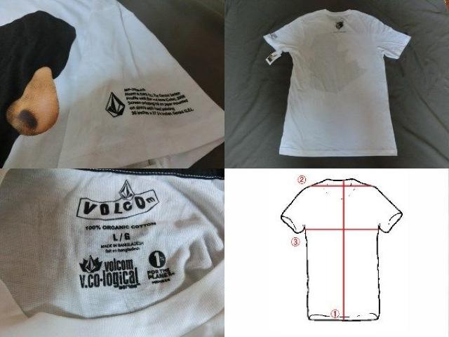 USAw Organic Cotton100%yVolcomzFacevgTVc US L  uh 