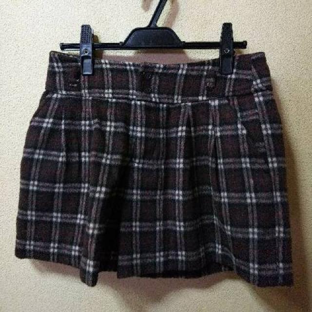 GLACIER未使用★ウール混茶系チェックあったかショーパンL < 女性ファッション  GLACIER未使用★ウール混茶系チェックあったかショーパンL  < 女性ファッションの