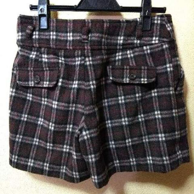 GLACIER未使用★ウール混茶系チェックあったかショーパンL < 女性ファッション  GLACIER未使用★ウール混茶系チェックあったかショーパンL < 女性ファッションの