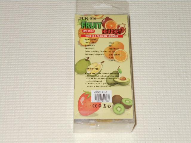 FRUIT HEADSET イヤホン オレンジ < 家電/AV  FRUIT HEADSET イヤホン オレンジ < 家電/AVの