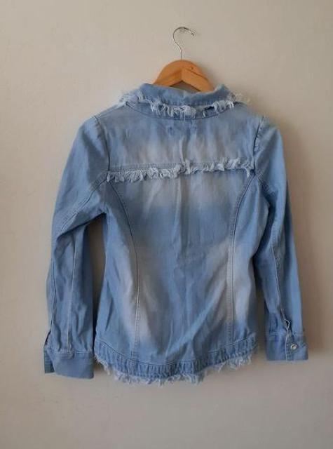 BACKS バックス◆フリンジ ウォッシュ加工 デニム ジャケット Gジャン◆フリーサイズ < ブランド  BACKS バックス◆フリンジ ウォッシュ加工 デニム ジャケット Gジャン◆フリーサイズ < ブランドの
