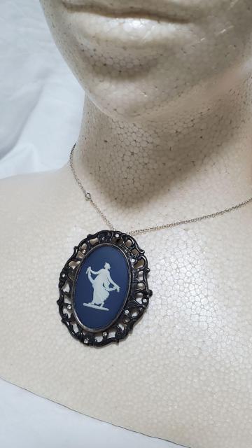 正規 ウェッジウッド ジャスパー 女神 マリアモチーフL ブローチ 青 白 SV 2WAYネックレス ペンダントトップ クラシック < ホビー 正規 ウェッジウッド ジャスパー 女神 マリアモチーフL ブローチ 青 白 SV 2WAYネックレス ペンダントトップ クラシック < ホビーの