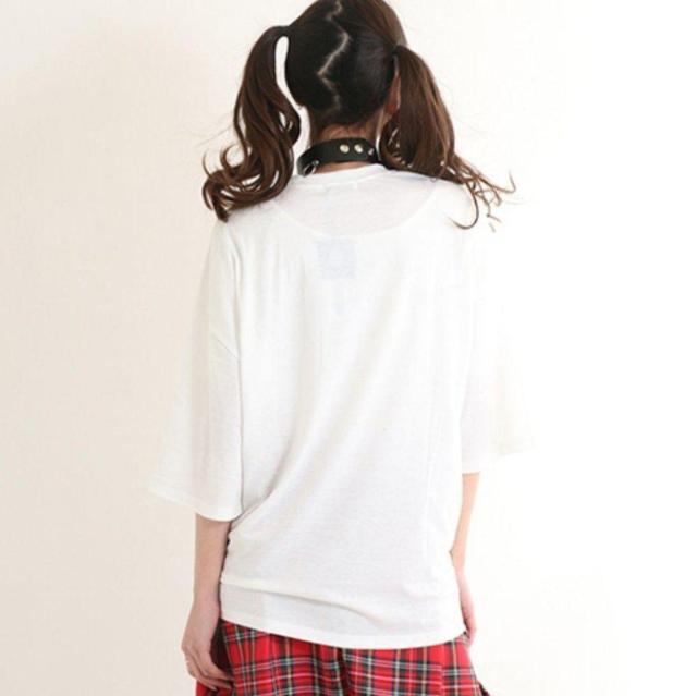 【DrugHoney】原宿製文字入スケルトンテディ半袖Tシャツ/白 < ブランド  【DrugHoney】原宿製文字入スケルトンテディ半袖Tシャツ/白 < ブランドの