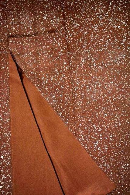 【最高級】美品 紬 たたき染め 小紋 身丈157.5cm 裄丈62.5cm T3377 < 女性ファッション  【最高級】美品 紬 たたき染め 小紋 身丈157.5cm 裄丈62.5cm T3377 < 女性ファッションの