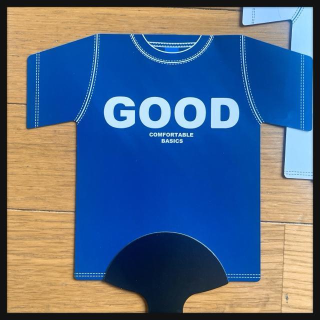 非売品 Good On グッドオン レア クルーネック Tシャツ型 団扇 2色セット < 男性ファッション  非売品 Good On グッドオン レア クルーネック Tシャツ型 団扇 2色セット < 男性ファッションの