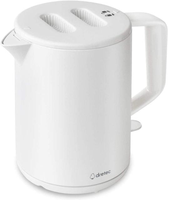 dretec(ドリテック) 電気ケトル 1.0L タルボ ポット シンプル やかん おしゃれ ホワイト < 家電/AV  dretec(ドリテック) 電気ケトル 1.0L タルボ ポット シンプル やかん おしゃれ ホワイト  < 家電/AVの