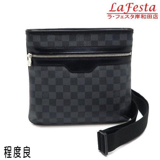 ◆ 本物 程度良 ◆ LV ルイヴィトン トマス ダミエグラフィット ショルダーバッグ 斜めがけ ダミエ 黒 人気 N58028 < ブランド ◆ 本物 程度良 ◆ LV ルイヴィトン トマス ダミエグラフィット ショルダーバッグ 斜めがけ ダミエ 黒 人気 N58028 < ブランドの