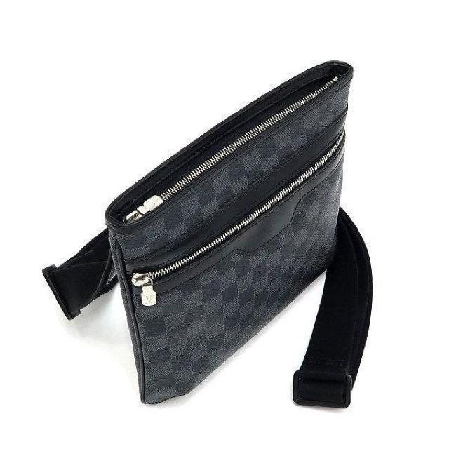 ◆ 本物 程度良 ◆ LV ルイヴィトン トマス ダミエグラフィット ショルダーバッグ 斜めがけ ダミエ 黒 人気 N58028 < ブランド ◆ 本物 程度良 ◆ LV ルイヴィトン トマス ダミエグラフィット ショルダーバッグ 斜めがけ ダミエ 黒 人気 N58028 < ブランドの
