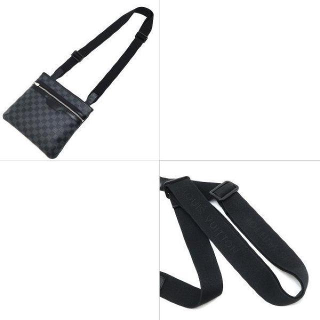◆ 本物 程度良 ◆ LV ルイヴィトン トマス ダミエグラフィット ショルダーバッグ 斜めがけ ダミエ 黒 人気 N58028 < ブランド ◆ 本物 程度良 ◆ LV ルイヴィトン トマス ダミエグラフィット ショルダーバッグ 斜めがけ ダミエ 黒 人気 N58028 < ブランドの
