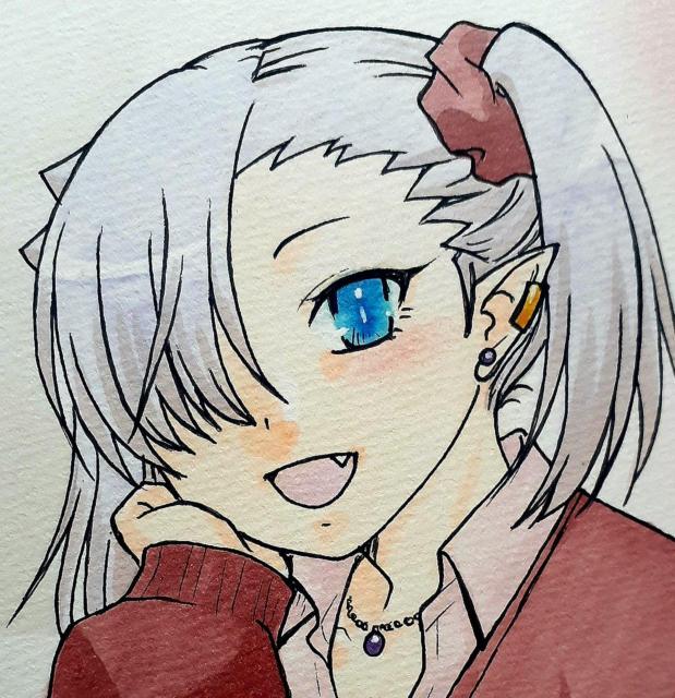 自作イラストB5 ちゃんと吸えない吸血鬼ちゃん/石川月菜 < アニメ/コミック/キャラクター 自作イラストB5 ちゃんと吸えない吸血鬼ちゃん/石川月菜 < アニメ/コミック/キャラクターの