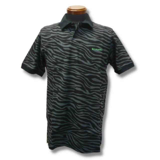 即買☆コロンビア ゼブラカモ 半袖ポロ ピケ織り BLK/Sサイズ ドライ 吸湿 迷彩 ポロシャツ ブラック 黒 < ブランド 即買☆コロンビア ゼブラカモ 半袖ポロ ピケ織り BLK/Sサイズ ドライ 吸湿 迷彩 ポロシャツ ブラック 黒 < ブランドの