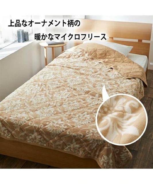 保温わた入りマイクロフリース素材!優雅な高貴なオーナメント柄シングルサイズ!毛布! < インテリア/ライフ  保温わた入りマイクロフリース素材!優雅な高貴なオーナメント柄シングルサイズ!毛布! < インテリア/ライフの