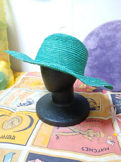 DURAS/デュラス グリーン麦わら帽子・ハット < ブランド  DURAS/デュラス グリーン麦わら帽子・ハット  < ブランドの