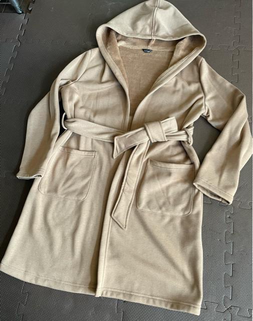美品【しまむら】ガウンコート ロングコート 裏モコ フリース素材 レディース Mサイズ ブラウン系 秋冬 1回着用 未使用に近い < 女性ファッション  美品【しまむら】ガウンコート ロングコート 裏モコ フリース素材 レディース Mサイズ ブラウン系 秋冬 1回着用 未使用に近い < 女性ファッションの
