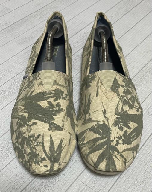 TOMS トムス エスパドリーユ パームツリー柄 アイボリー/カーキ スリッポン メンズ US11 29cm ムラサキスポーツ < 男性ファッション TOMS トムス エスパドリーユ パームツリー柄 アイボリー/カーキ スリッポン メンズ US11 29cm ムラサキスポーツ < 男性ファッションの