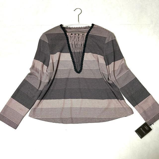 新品 タグ付 MAJESTY マジェスティ カットソー L < 女性ファッション  新品 タグ付 MAJESTY マジェスティ カットソー L < 女性ファッションの