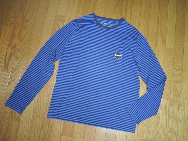 F.C.Real Bristol エフシーレアルブリストル ボーダーロンTシャツ M 青黒 ポケットTee カットソー FCRB < ブランド F.C.Real Bristol エフシーレアルブリストル ボーダーロンTシャツ M 青黒 ポケットTee カットソー FCRB < ブランドの