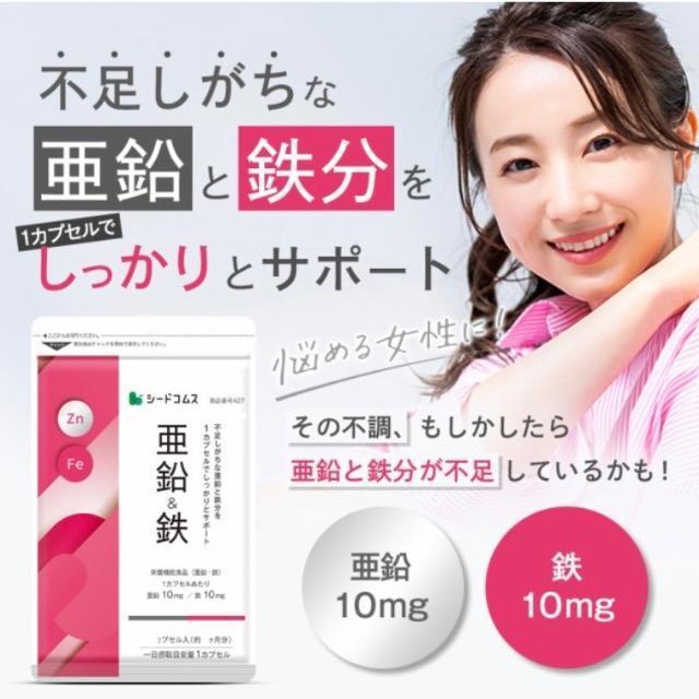 亜鉛&鉄 サプリメント 約3ヵ月分 栄養機能食品 健康食品 < ヘルス/ビューティー  亜鉛&鉄 サプリメント 約3ヵ月分 栄養機能食品 健康食品 < ヘルス/ビューティーの