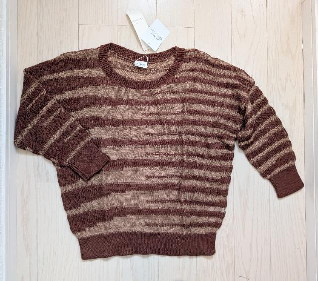 M★Vingtrois★やぶれ柄ニットプルオーバー★麻綿サマーセーター★新品 < 女性ファッション M★Vingtrois★やぶれ柄ニットプルオーバー★麻綿サマーセーター★新品 < 女性ファッションの