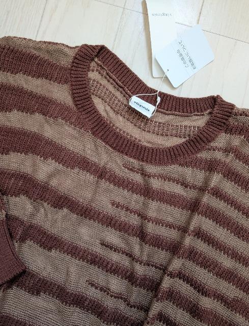 M★Vingtrois★やぶれ柄ニットプルオーバー★麻綿サマーセーター★新品 < 女性ファッション M★Vingtrois★やぶれ柄ニットプルオーバー★麻綿サマーセーター★新品 < 女性ファッションの