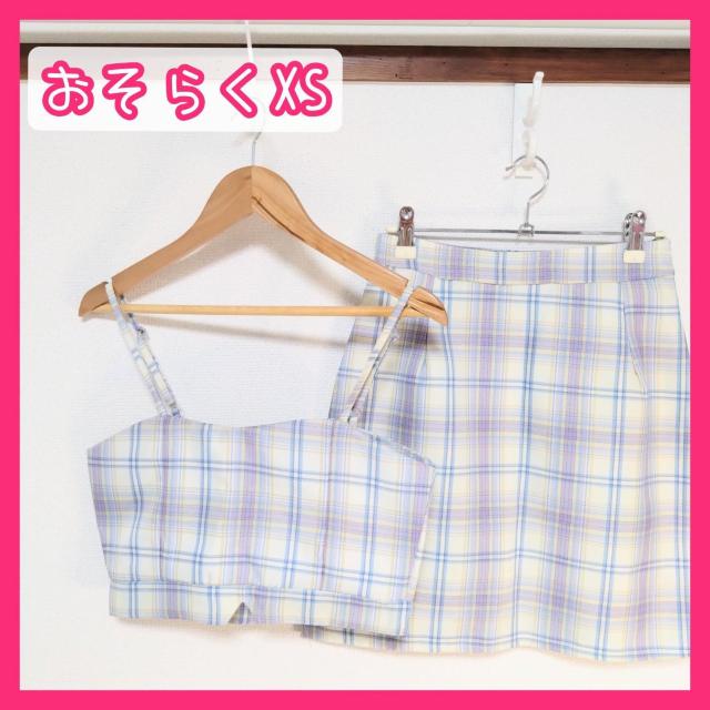 11 古着 極美品 チェック 青系 セパレート ズボン XS タグ無し < 女性ファッション 11 古着 極美品 チェック 青系 セパレート ズボン XS タグ無し < 女性ファッションの
