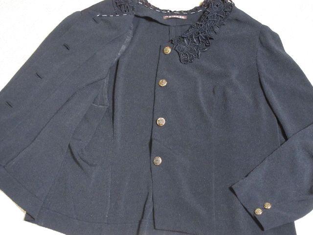 フラワーモチーフ*ボレロ長袖ジャケット(ブラック) < 女性ファッション  フラワーモチーフ*ボレロ長袖ジャケット(ブラック) < 女性ファッションの