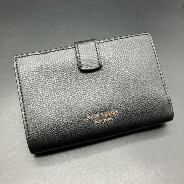 即決 kate spade NEW YORK ケイトスペード 二つ折り財布 ブラック < ブランド  即決 kate spade NEW YORK ケイトスペード 二つ折り財布 ブラック  < ブランドの
