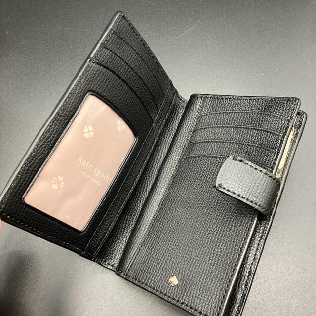 即決 kate spade NEW YORK ケイトスペード 二つ折り財布 ブラック < ブランド  即決 kate spade NEW YORK ケイトスペード 二つ折り財布 ブラック < ブランドの