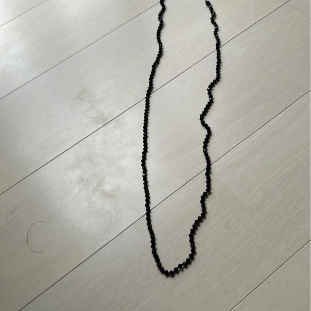 送料無料 黒ロングネックレス < 女性アクセサリー/時計  送料無料 黒ロングネックレス < 女性アクセサリー/時計の