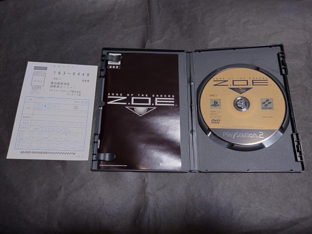 PS2 Z.O.E / ZONE OF THE ENDERS ][IuG_[Y ̌ŃfBXNiEfBXNP[X񏃐  Q[{/\tg 