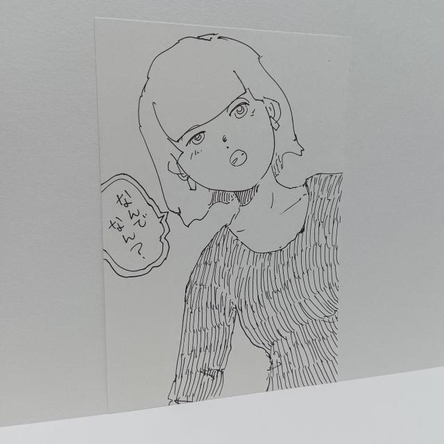 オリジナルイラスト 手描きイラスト 「なんでなん?」 ハンドメイド 絵 原画 モノクロ アナログ 女の子 illustration < アニメ/コミック/キャラクター  オリジナルイラスト 手描きイラスト 「なんでなん?」 ハンドメイド 絵 原画 モノクロ アナログ 女の子 illustration < アニメ/コミック/キャラクターの