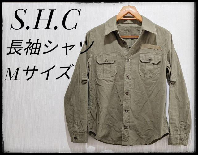 ★S.H.C★長袖シャツ★茶色系★Mサイズ★シャツ★ブラウス★部屋着★まとめ買い歓迎★ < 女性ファッション  ★S.H.C★長袖シャツ★茶色系★Mサイズ★シャツ★ブラウス★部屋着★まとめ買い歓迎★  < 女性ファッションの