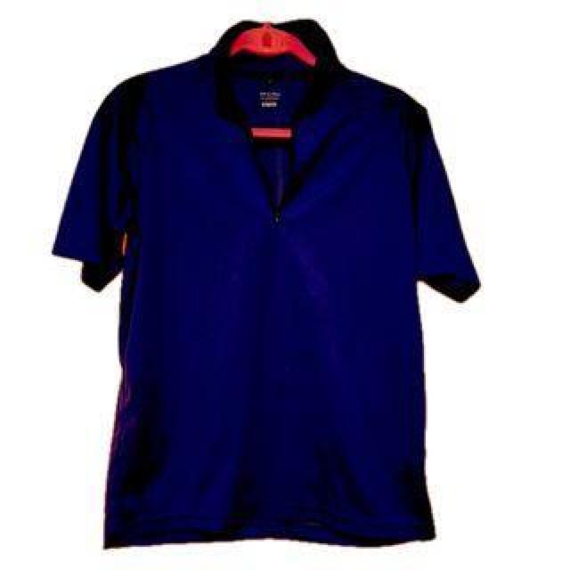 DRY&UVcutのポロシャツ ブルー(M) !。 < 男性ファッション  DRY&UVcutのポロシャツ ブルー(M) !。  < 男性ファッションの