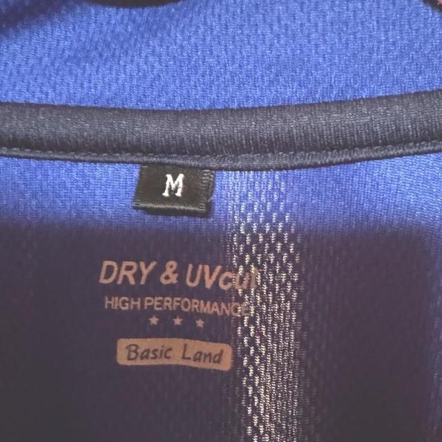 DRY&UVcutのポロシャツ ブルー(M) !。 < 男性ファッション  DRY&UVcutのポロシャツ ブルー(M) !。 < 男性ファッションの