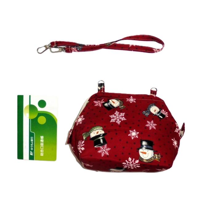 【ショルダー対応・ワイヤー入りミニバッグ】◆Merry Christmas◆Xmasクリスマス◆スノーマン・雪の結晶×赤地 < 女性ファッション 【ショルダー対応・ワイヤー入りミニバッグ】◆Merry Christmas◆Xmasクリスマス◆スノーマン・雪の結晶×赤地 < 女性ファッションの
