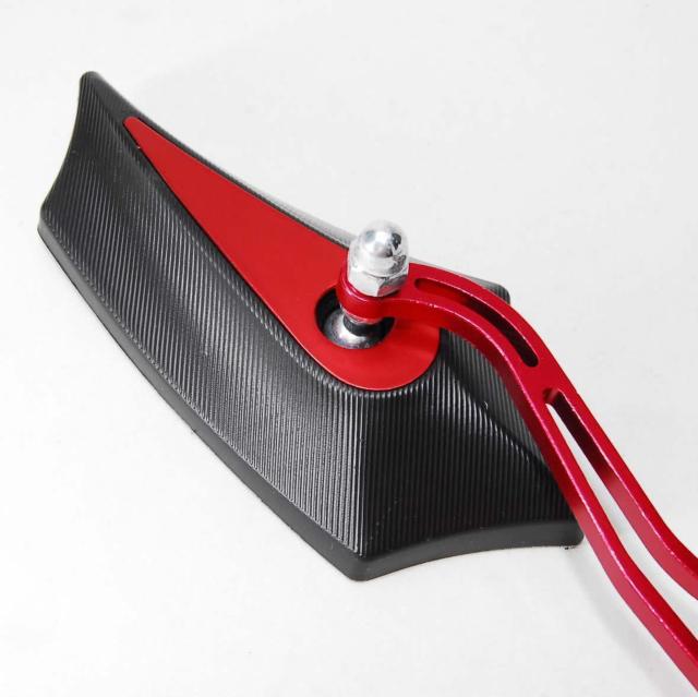 ニュースタイル バイク用 サイドミラー レッド 変換アダプター付 カスタム 汎用 バックミラー 五角形 オートバイ 原付 赤 < 自動車/バイク ニュースタイル バイク用 サイドミラー レッド 変換アダプター付 カスタム 汎用 バックミラー 五角形 オートバイ 原付 赤 < 自動車/バイク