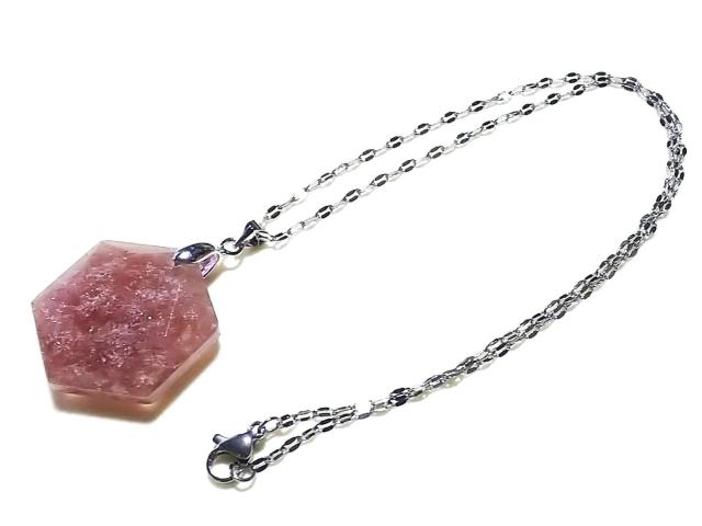 天然石★ピンクエピドート 六芒星(ダビデの星)ペンダント < 女性アクセサリー/時計 天然石★ピンクエピドート 六芒星(ダビデの星)ペンダント < 女性アクセサリー/時計の