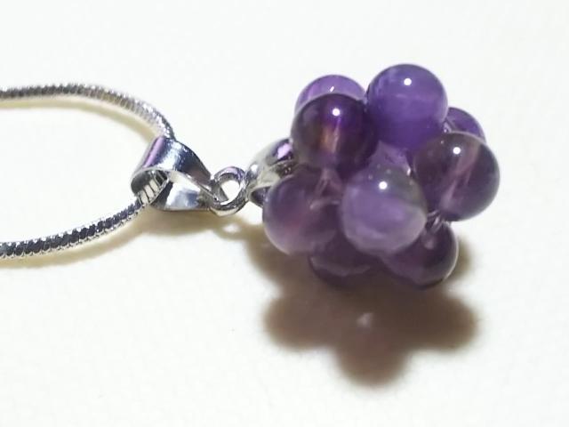 天然石 アメジスト ぶどう ペンダント < 女性アクセサリー/時計 天然石 アメジスト ぶどう ペンダント < 女性アクセサリー/時計の