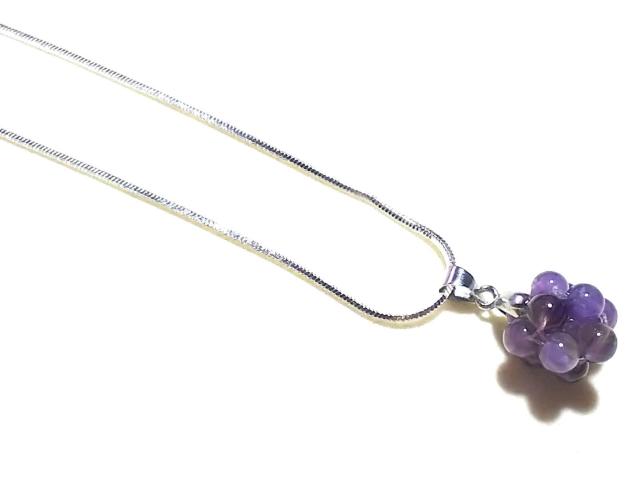 天然石 アメジスト ぶどう ペンダント < 女性アクセサリー/時計 天然石 アメジスト ぶどう ペンダント < 女性アクセサリー/時計の