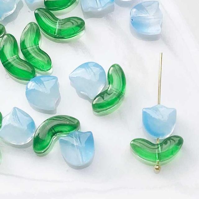 �`���[���b�v�̉ԂƗt�K���X�r�[�Y24�i12�Z�b�g�j���F  �� �y�b�g/��|/���|�� 