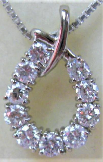 Pt900 v`i y_g Yȃ_C 10 1.00ct   ANZT[/v 